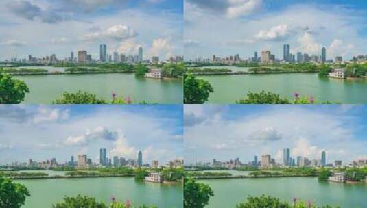 惠州丰湖书院拍西湖-4K-420高清在线视频素材下载