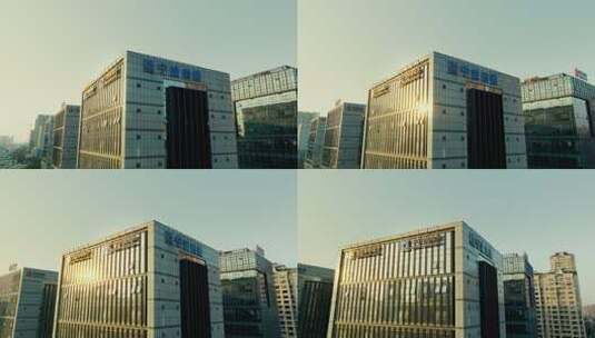 宁波四建总部大楼高清在线视频素材下载