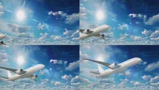 【4k】飞机起飞高清在线视频素材下载