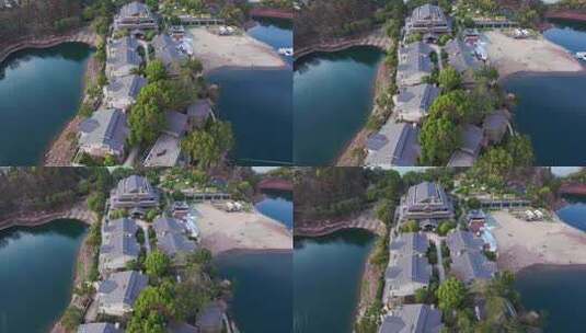 杭州千岛湖温馨岛航拍高清在线视频素材下载