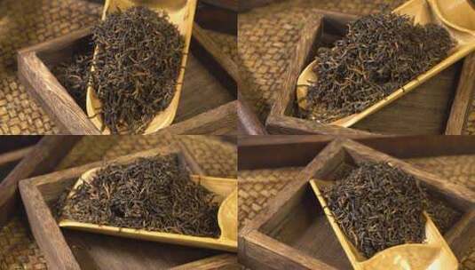 红茶茶叶高清在线视频素材下载