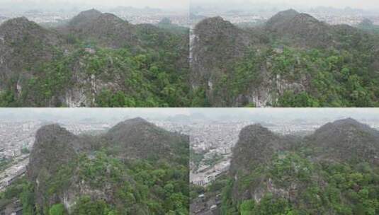 广西桂林山水风光七星景区4A景区航拍高清在线视频素材下载