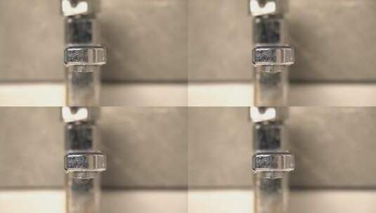 4K节约用水滴水实拍视频高清在线视频素材下载