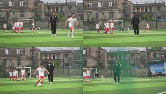 儿童少儿足球训练1高清在线视频素材下载