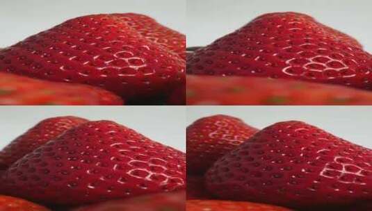 新鲜成熟的草莓，垂直视频12高清在线视频素材下载
