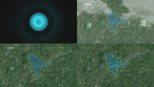 镇远县-地图高清在线视频素材下载