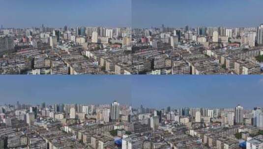 南昌市区航拍空镜高清在线视频素材下载