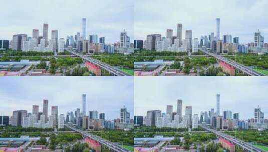 北京国贸延时 北京CBD高清在线视频素材下载