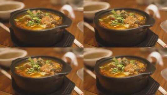河南酥肉砂锅高清在线视频素材下载