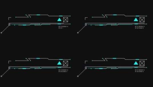 科技感文字字幕条指示线背景未来智能炫酷高清在线视频素材下载