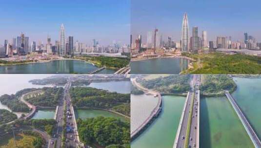 深圳航拍城市素材高清在线视频素材下载