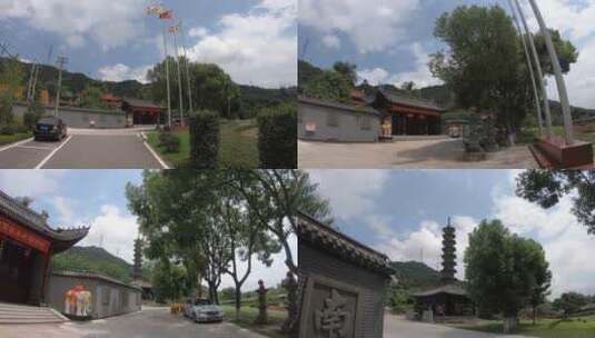 温州文物古迹：国安寺塔高清在线视频素材下载