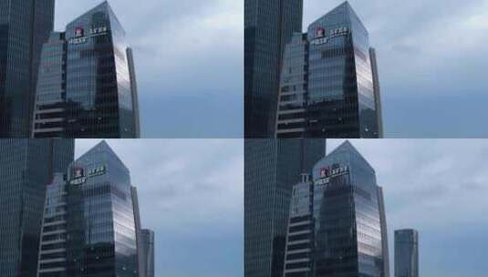 航拍深圳建筑中国五矿大厦高清在线视频素材下载