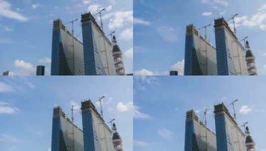 摩天大楼的建设高清在线视频素材下载