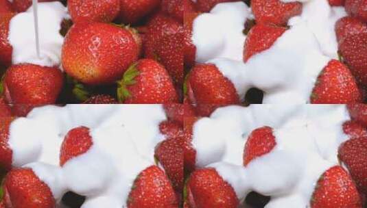 可口草莓 粉红高清在线视频素材下载