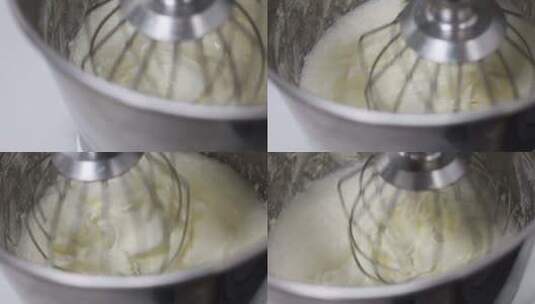 烘培-搅拌-奶油-鸡蛋高清在线视频素材下载