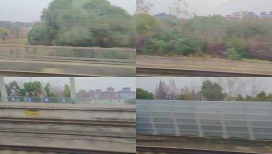 火车窗外的风景视频素材高清在线视频素材下载