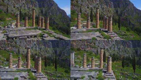 古希腊遗址高清在线视频素材下载