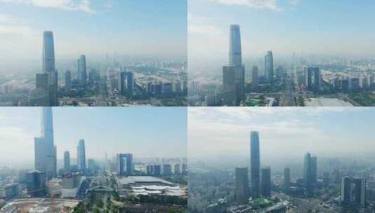 宣传片用城市航拍东莞南城地标高清在线视频素材下载