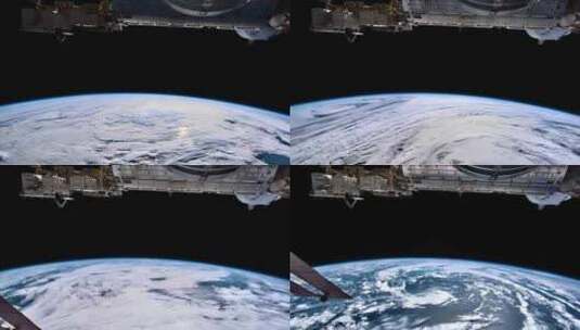 从国际空间站看地球的时移。高清在线视频素材下载
