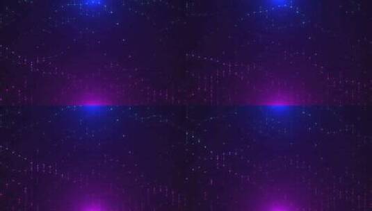 流动的霓虹数字矩阵粒子高清在线视频素材下载