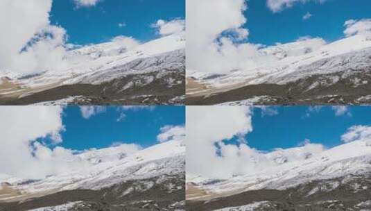 新疆喀什塔县慕士塔格冰川公园雪山8K延时高清在线视频素材下载