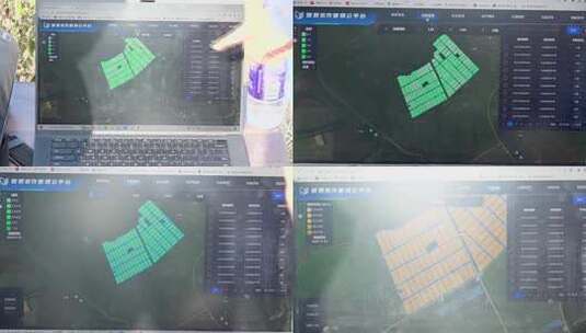 智慧云平台上的农田光谱指数分析界面高清在线视频素材下载