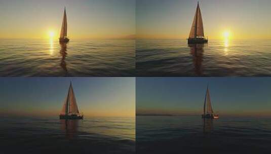 夕阳 晚霞 天空 治愈系 黄昏 唯美高清在线视频素材下载