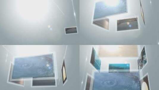 3D沉浸式照片墙 视频展示 企业宣传高清AE视频素材下载