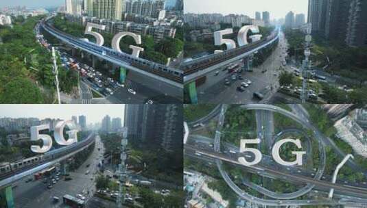 5G城市交通高清AE视频素材下载
