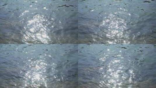 梦幻唯美波光粼粼的水波水面湖面慢镜头高清在线视频素材下载