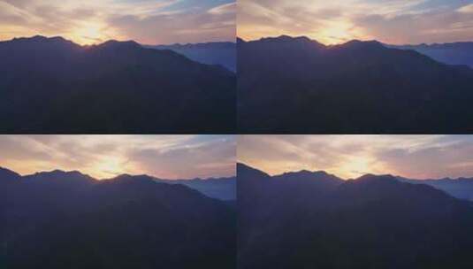 山川高山唯美日出日落航拍高清在线视频素材下载