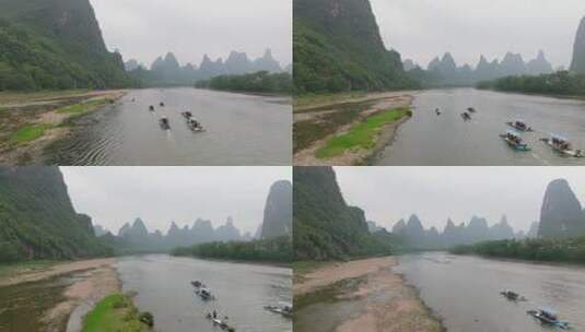 广西桂林航拍高清在线视频素材下载