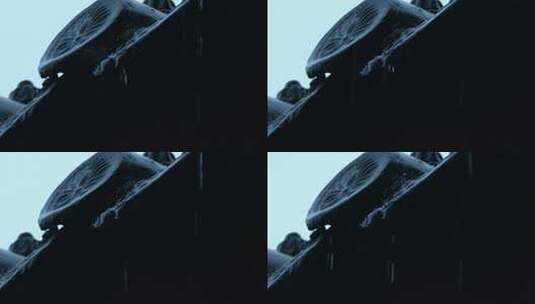 雨中得武当山空镜-原片高清在线视频素材下载