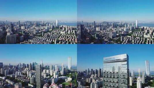深圳湾后海城市建筑群高清在线视频素材下载