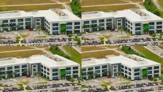 无人机航拍视频伽林护理学院彭布罗克松树佛罗里达美国高清在线视频素材下载
