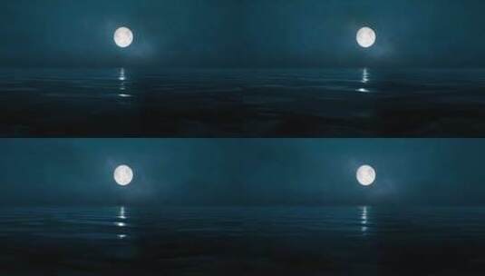 月亮倒影水中月高清在线视频素材下载