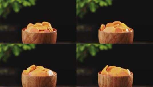 胡萝卜旋转升格慢镜头高清在线视频素材下载