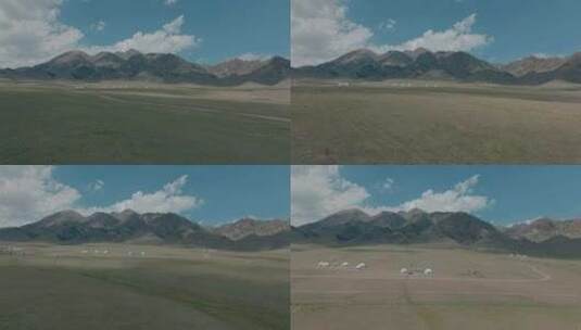 （5K广告级）新疆大草原山脉自然风光高清在线视频素材下载
