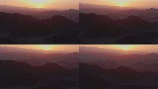 群山上的日出高清在线视频素材下载
