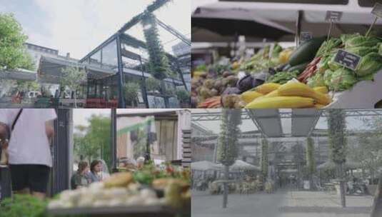 哥本哈根 TORVEHALLERNE 瓦埃勒食品市场高清在线视频素材下载