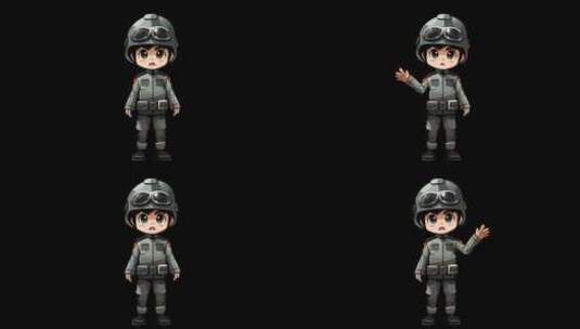军人MG动画高清在线视频素材下载