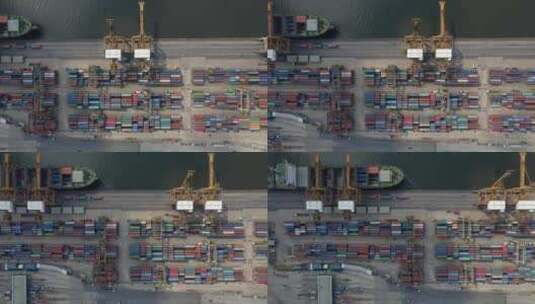 国际贸易港口集装箱远洋运输海运高清在线视频素材下载
