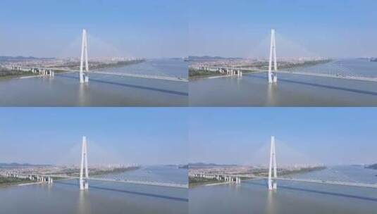 武穴大桥航拍视频高清在线视频素材下载