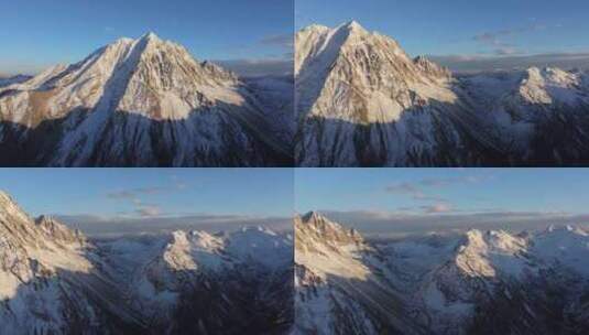 航拍雅拉雪山高清在线视频素材下载