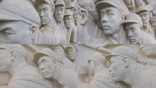 移动拍摄人民英雄纪念碑解放战争高清在线视频素材下载