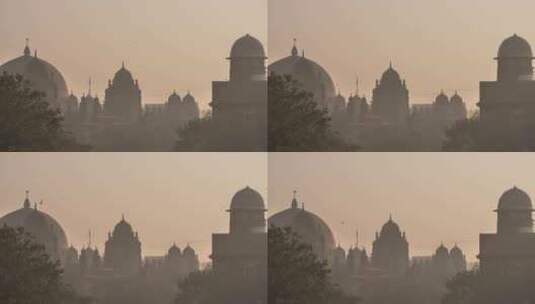 印度孟买的圆顶建筑高清在线视频素材下载