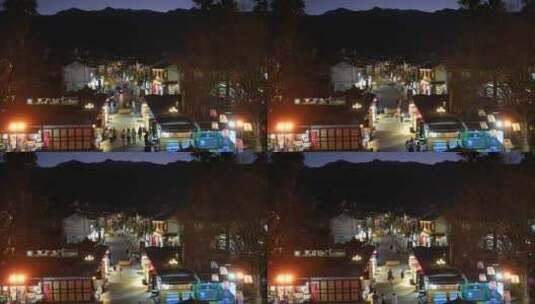 云南旅游大理古城夜晚街景高清在线视频素材下载