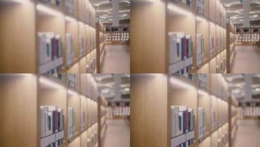 北京城市图书馆的书高清在线视频素材下载