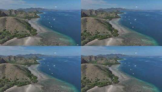 原创印尼东努沙登加拉群岛海岛自然风光航拍高清在线视频素材下载